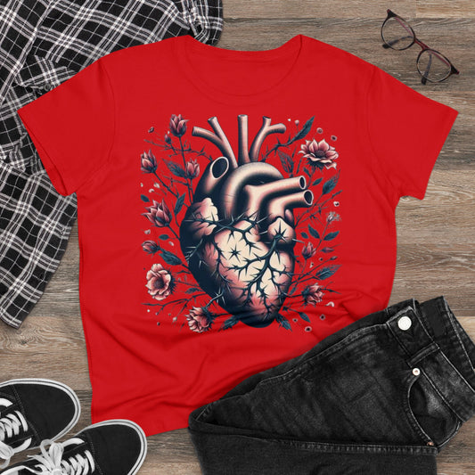 Camiseta corazón humano